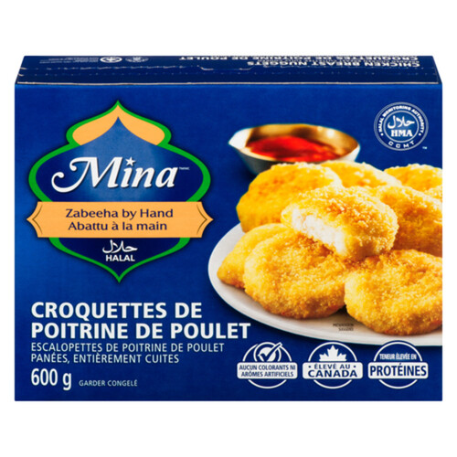 Mina Croquettes de poitrine de poulet halal 600 g
