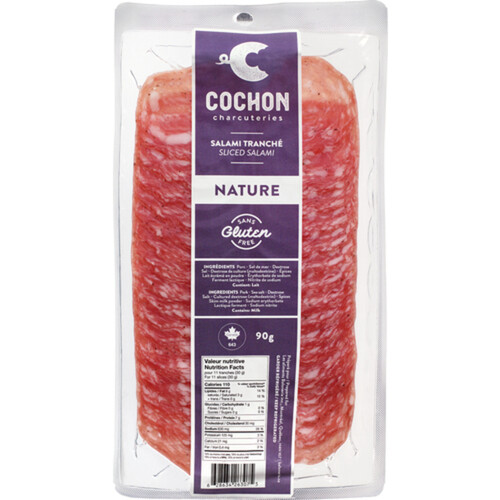 C'Cochon (Aliments Baloneria) Sliced Nature Salami 90 g