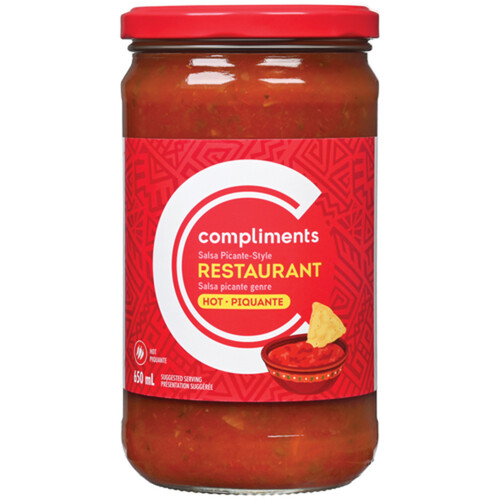 Compliments Restaurant Style Salsa Hot 650 ml