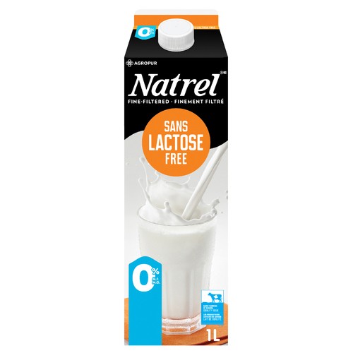 Natrel Lactose-Free 0% Milk 1 L