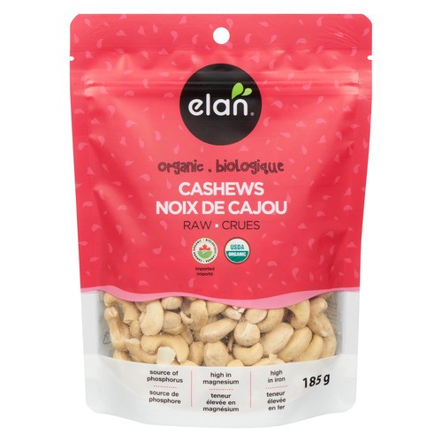 Elan Organic Cashews Raw 185 g