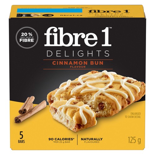 Fibre 1 Delights Bars Cinnamon Bun 5 x 25 g 125 g
