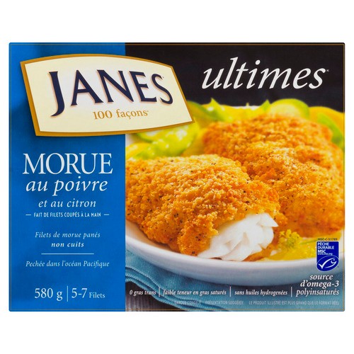 Janes Breaded Cod Lemon Pepper 580 g