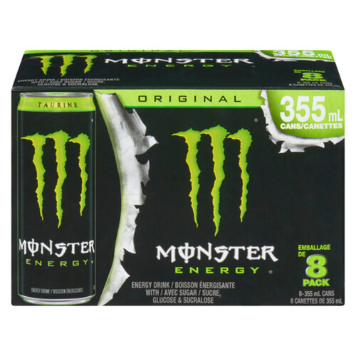 Monster Energy Drink Original 8 x 355 ml (cans)