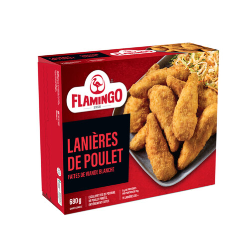 Flamingo Chicken Strips Cooked 680 g