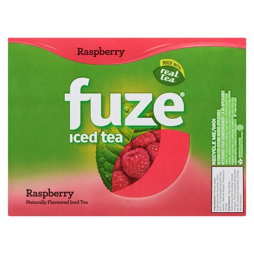 Fuze Naturally Flavoured Iced Tea Raspberry 12 x 341 ml (cans)