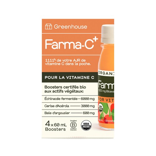 Greenhouse Juice Farma-C Plus 4 x 60 ml (bottles)