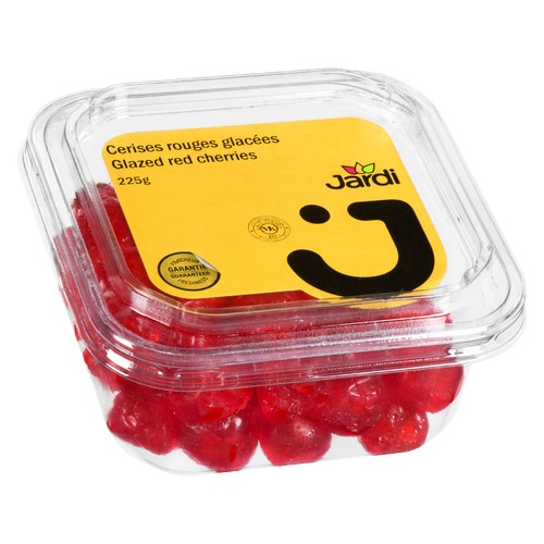 Les Aliments Jardi Glazed Red Cherries 225 g