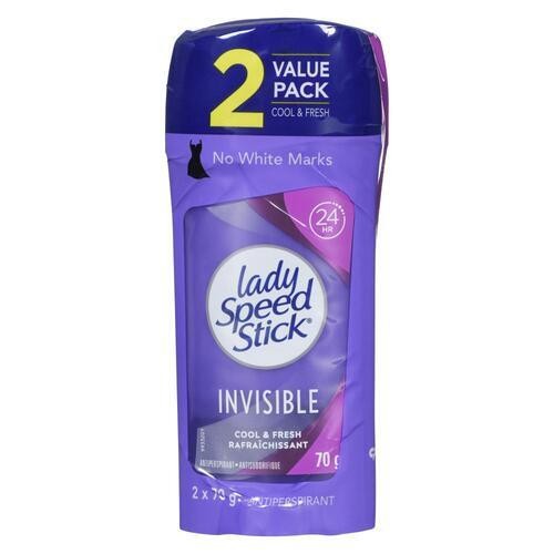 Lady Speed Stick Deodorant Invisible Cool Fresh 2 x 70 g