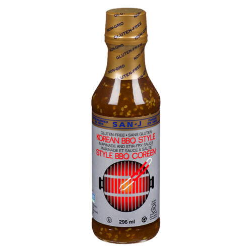 San-J Gluten-Free Cooking Sauce Korean BBQ Style 296 ml