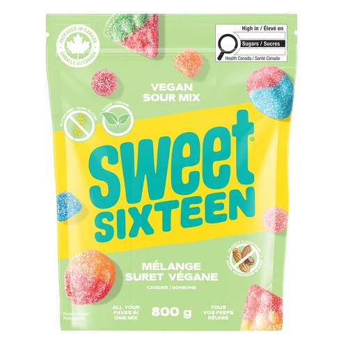 Sweet Sixteen Candy Vegan Sour Mix Jumbo 800 g
