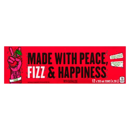 Peace Tea Fizz Drink Cheeky Cherry 12 x 355 ml (cans)