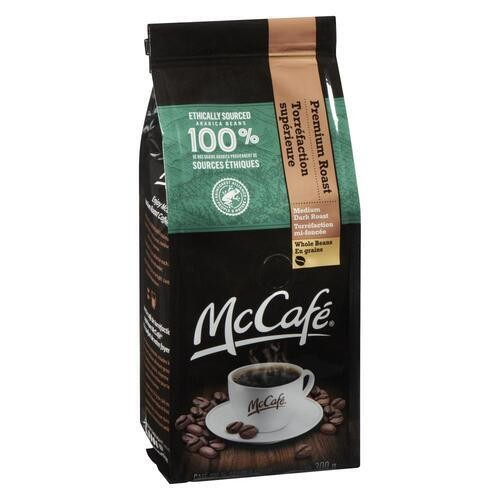 McCafé Organic Whole Bean Coffee Medium Dark Roast 300 g