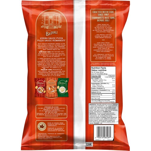 Miss Vickie's Kettle Cooked Potato Chips Vodka Sauce Pizza Flavoured 190 g