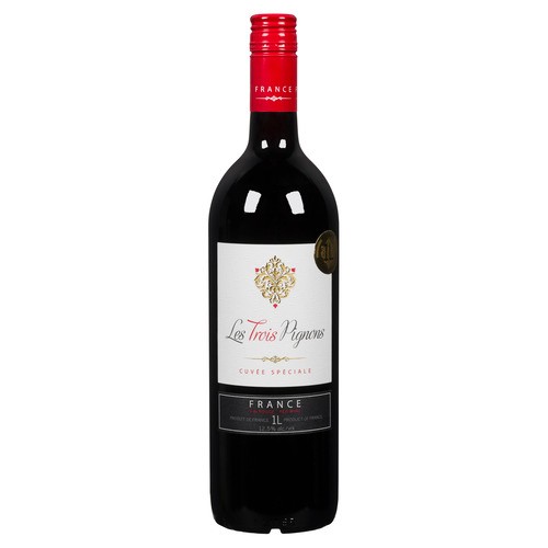 LES TROIS PIGNONS France Red Wine 1 L