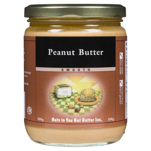 Nuts To You Gluten-Free Peanut Butter Smooth 500 g