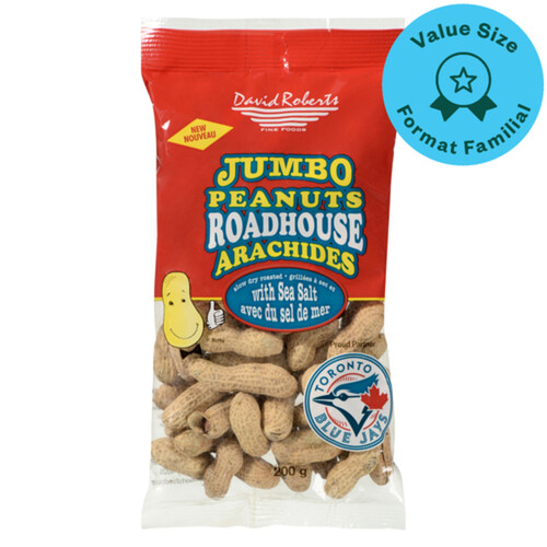 David Roberts Jumbo Peanuts In Shell Sea Salt Value Size 200 g