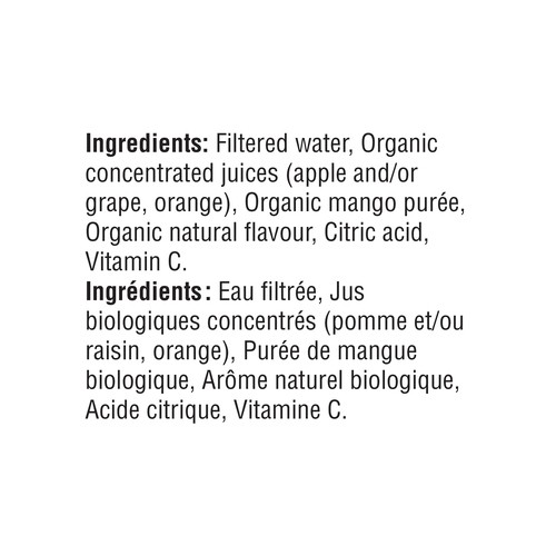 Kiju Organic Fruit Juice Mango Orange 4 x 200 ml