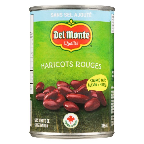 Del Monte Beans No Salt Added Dark Red Kidney 398 ml