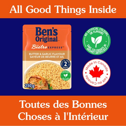 Ben's Original Bistro Express Rice Side Dish Butter & Garlic 250 g