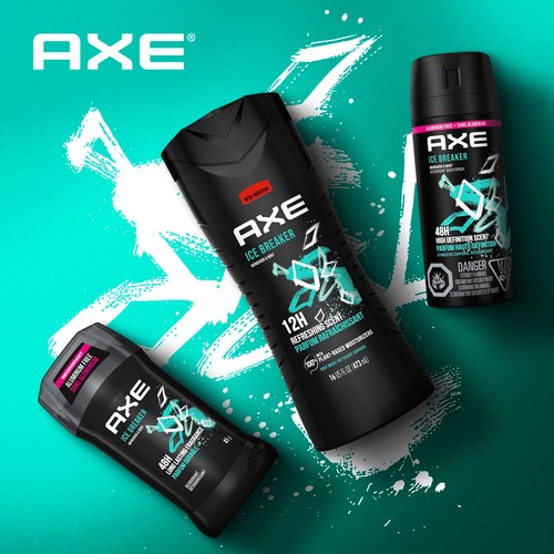 Axe Body Wash Ice Breaker For Long-Lasting Freshness 473 ml