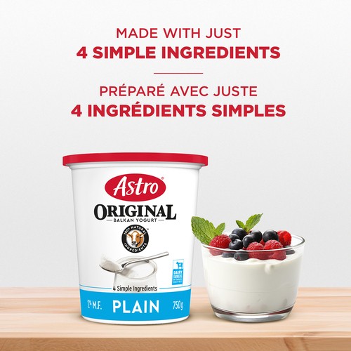 Astro Original 2% Yogurt Balkan Style Plain 750 g