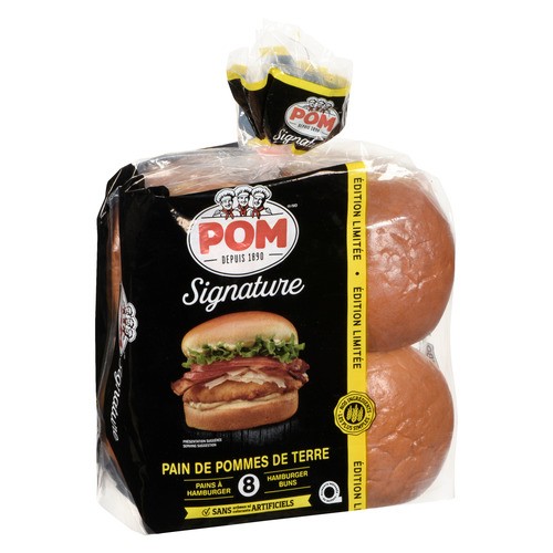 POM Hamburger Buns 8 Pack 480 g