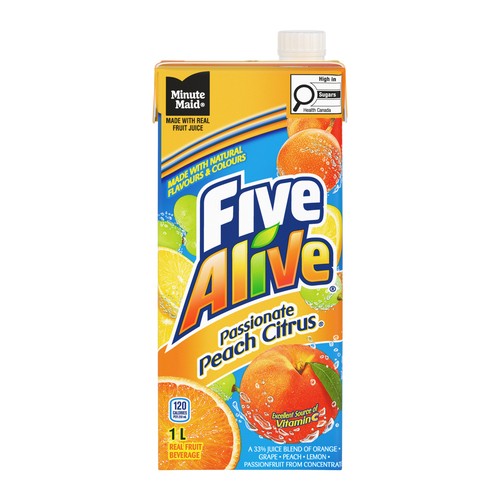 Five Alive Juice Passionate Peach Citrus 1 L  (carton)