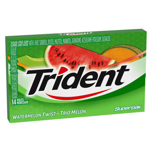 Trident Gum Sugar Free Watermelon Twist 14 Pieces 