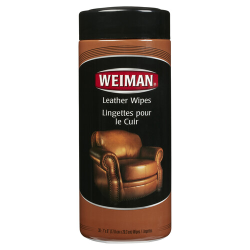 Weiman Leather Wipes 30 Sheets