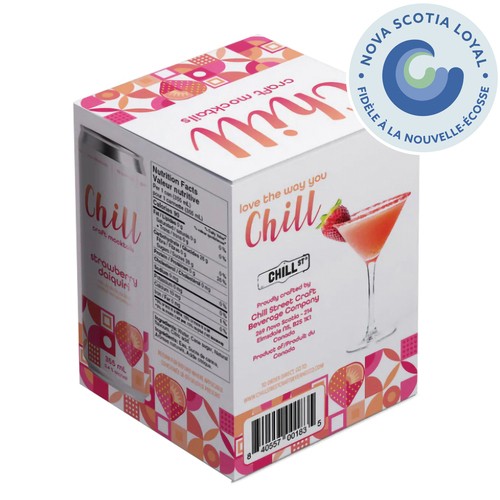 Chill Mocktail Drink Daiquiri Strawberry 4 X 355 ml (cans)