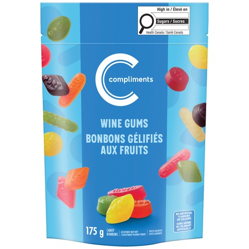 Compliments Candy Wine Gums 175 g