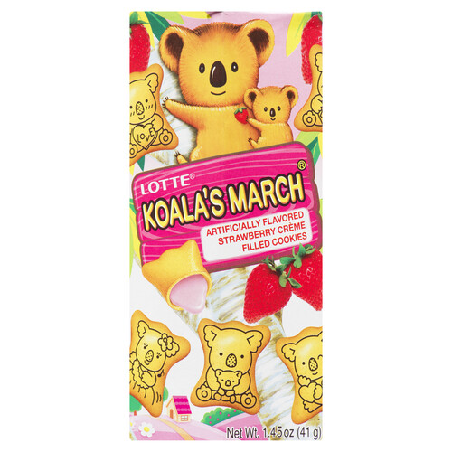 Koala's March Filled Cookies Strawberry 41 g