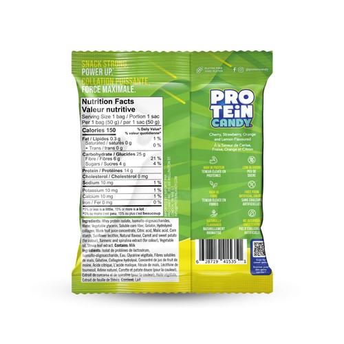 Protein Candy Classic Fruit Sour 50 g