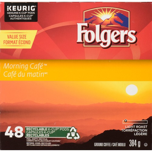 Folgers Coffee Pods Morning Cafe 48 K-Cups 384 g