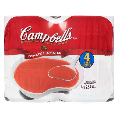 Campbells Condensed Soup Tomato 4 x 284 ml