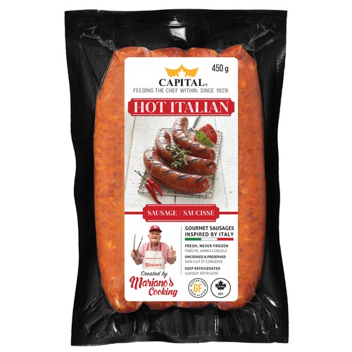 Capital Fine Meats Mariano's Sausage Hot Italian 450 g