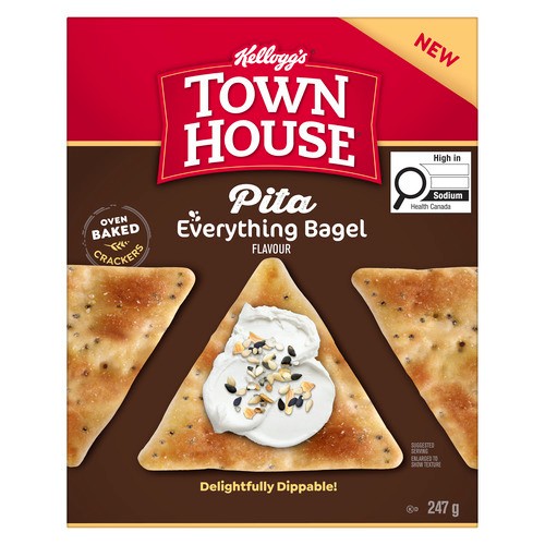 Kellogg's Town House Pita Cracker Everything Bagel 247 g