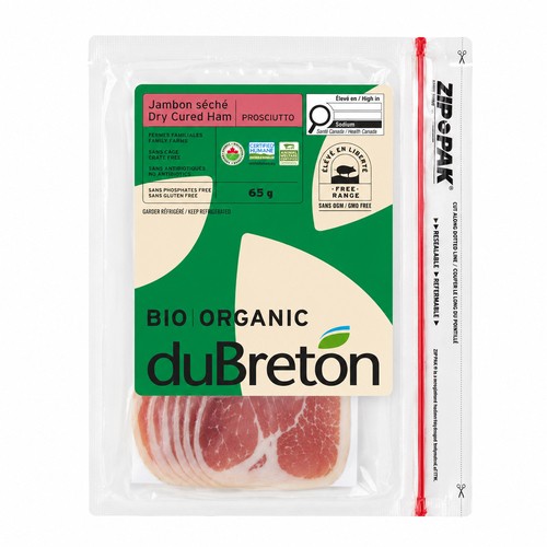 DuBreton Organic Dry Ham Cured Prosciutto 65 g