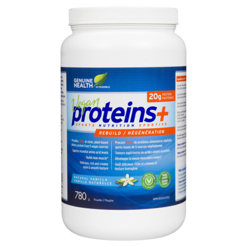 Genuine Health Vegan Proteins+ Natural Vanilla 780 g