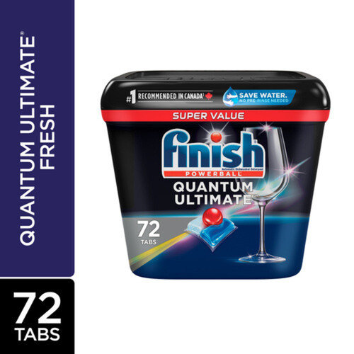 Finish Dishwashing Detergent Quantum Ultimate Powerball 72 Tabs