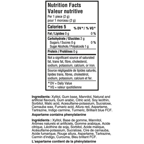 Wrigley's Hubba Bubba Sugar-Free Gum Mini Gum Skittles Flavours 40 Count
