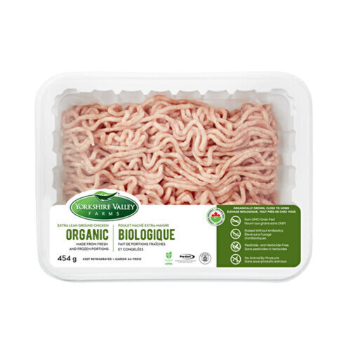 Yorkshire Valley Farms Organic Ground Chicken Extra Lean 454 g