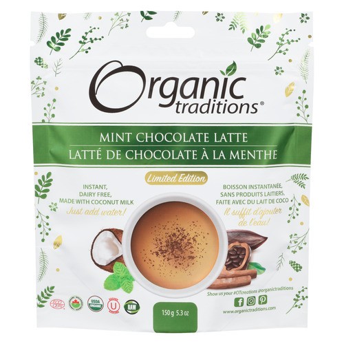 Organic Traditions Mint Chocolate Latte 150 g