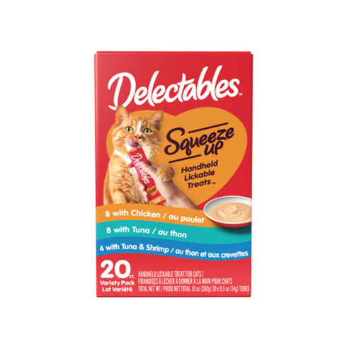 Hartz Delectables Cat Treats Squeeze Ups 20 Count