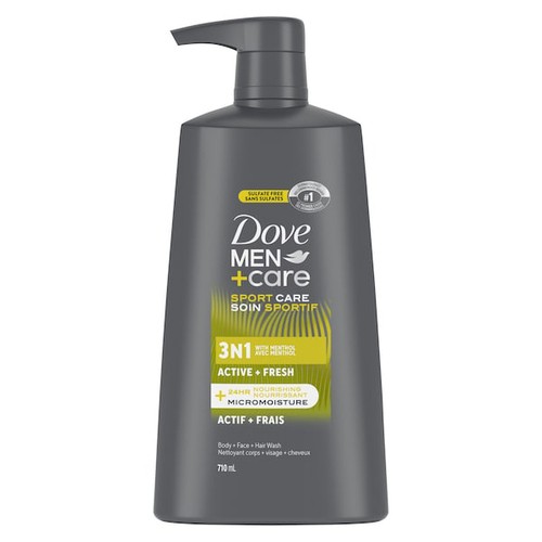 Dove Men +Care Body Wash Active Fresh 710 ml