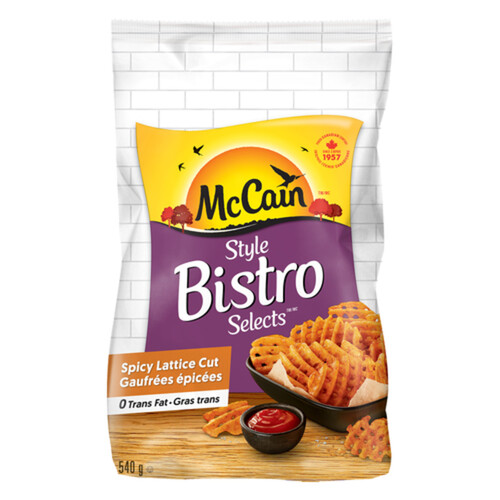 McCain Frozen Bistro Selects Spicy Lattice Cut Fries 540 g