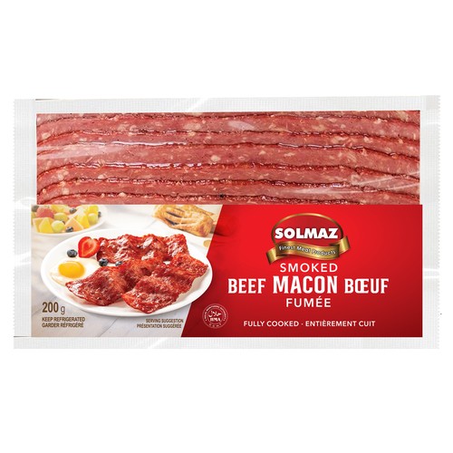 Solmaz Breakfast Strips Smoked Beef Macon 200 g