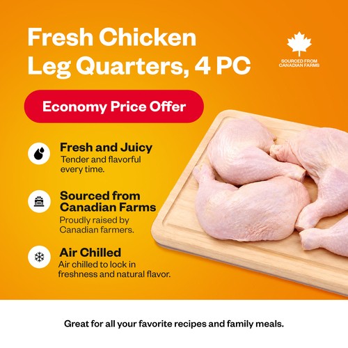 Chicken Leg Quarters 4 Count