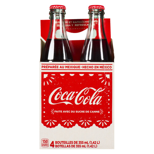 Coca-Cola Soft Drink Mexican Coke 4 x 355 ml (bottles)